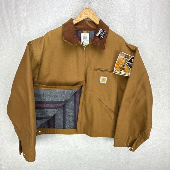 Carhartt Other - Carhartt Detroit Jacket Blanket Lined Mens 56 3XL J01 BRN Brown NWT NOS